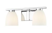 Two Light Vanity by Z-Lite - Naya Collection, Chrome Finish - 7518-2V-CH