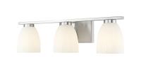 Three Light Vanity by Z-Lite - Naya Collection, Brushed Nickel Finish - 7518-3V-BN