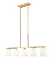 Five Light Linear Chandelier by Z-Lite - Naya Collection, Modern Gold Finish - 7518-5L-MGLD