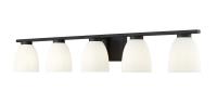 Five Light Vanity by Z-Lite - Naya Collection, Matte Black Finish - 7518-5V-MB