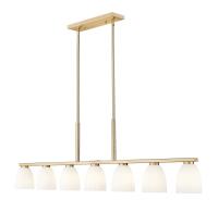 Seven Light Linear Chandelier by Z-Lite - Naya Collection, Modern Gold Finish - 7518-7L-MGLD