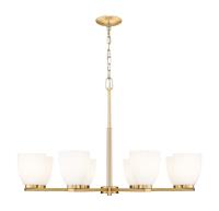 Eight Light Chandelier by Z-Lite - Naya Collection, Modern Gold Finish - 7518-8MGLD