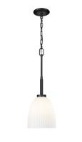One Light Pendant by Z-Lite - Naya Collection, Matte Black Finish - 7518P8-MB