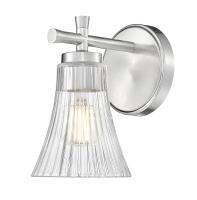 One Light Wall Sconce by Z-Lite - Belle Collection, Brushed Nickel Finish - 7519-1S-BN
