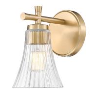 One Light Wall Sconce by Z-Lite - Belle Collection, Modern Gold Finish - 7519-1S-MGLD