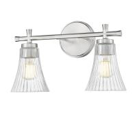 Two Light Vanity by Z-Lite - Belle Collection, Brushed Nickel Finish - 7519-2V-BN