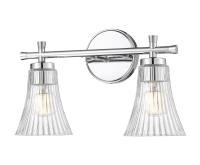 Two Light Vanity by Z-Lite - Belle Collection, Chrome Finish - 7519-2V-CH