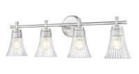 Four Light Vanity by Z-Lite - Belle Collection, Brushed Nickel Finish - 7519-4V-BN