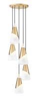 Five Light Chandelier by Z-Lite - Aimie Collection, Modern Gold Finish - 828P6-5R-MGLD