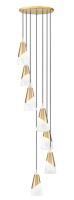 Seven Light Chandelier by Z-Lite - Aimie Collection, Modern Gold Finish - 828P6-7R-MGLD