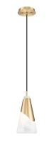 One Light Pendant by Z-Lite - Aimie Collection, Modern Gold Finish - 828P6-MGLD