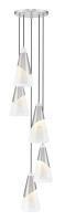 Five Light Chandelier by Z-Lite - Aimie Collection, Brushed Nickel Finish - 828P7-5R-BN