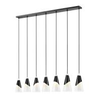 Seven Light Linear Chandelier by Z-Lite - Aimie Collection, Matte Black Finish - 828P7-7L-MB