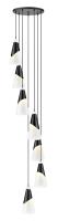 Seven Light Chandelier by Z-Lite - Aimie Collection, Matte Black Finish - 828P7-7R-MB