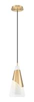 One Light Pendant by Z-Lite - Aimie Collection, Modern Gold Finish - 828P7-MGLD