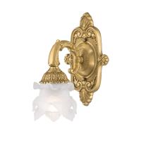 One Light Wall Sconce by Crystorama - Mayfield Collection, Aged Brass Finish - 5221-AG