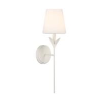 One Light Wall Sconce by Crystorama - Broche Collection, Matte White Finish - 531-OP-MT