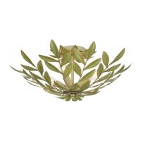 Four Light Semi Flush Mount by Crystorama - Broche Collection, Champagne Green Tea Finish - 560-CT