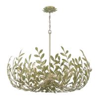 12 Light Chandelier by Crystorama - Broche Collection, Champagne Green Tea Finish - 569-CT