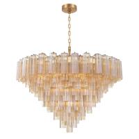 28 Light Chandelier by Crystorama - Addis Collection, Aged Brass Finish - ADD-327-AG-AM