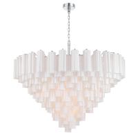 28 Light Chandelier by Crystorama - Addis Collection, Polished Chrome Finish - ADD-327-CH-WH