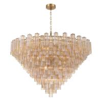 40 Light Chandelier by Crystorama - Addis Collection, Aged Brass Finish - ADD-329-AG-AM