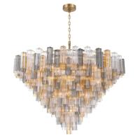 40 Light Chandelier by Crystorama - Addis Collection, Aged Brass Finish - ADD-329-AG-AU