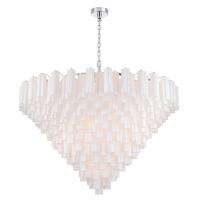 40 Light Chandelier by Crystorama - Addis Collection, Polished Chrome Finish - ADD-329-CH-WH