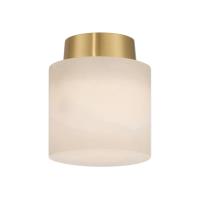 One Light Semi Flush Mount by Crystorama - Acme Collection, Aged Brass Finish - AME-400-AG