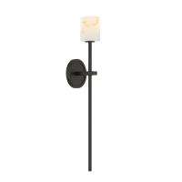 LED Wall Sconce by Crystorama - Aragon Collection, Matte Black Finish - ARA-10261-MK-ST