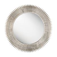 Mirror by Crystorama - Broche Collection, Antique Silver Finish - BRH-M546-SA
