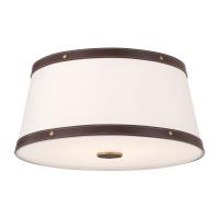 Three Light Flush Mount by Crystorama - Callahan Collection, Luxe Gold Finish - CAL-2400-LG