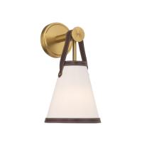 One Light Wall Sconce by Crystorama - Callahan Collection, Luxe Gold Finish - CAL-2401-LG