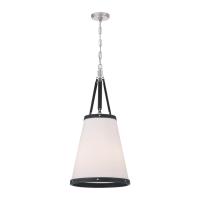 Three Light Pendant by Crystorama - Callahan Collection, Polished Nickel Finish - CAL-2404-PN