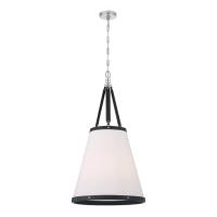Four Light Pendant by Crystorama - Callahan Collection, Polished Nickel Finish - CAL-2405-PN
