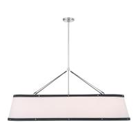 Six Light Chandelier by Crystorama - Callahan Collection, Polished Nickel Finish - CAL-2407-PN