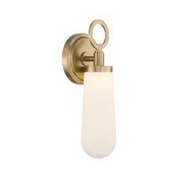 LED Wall Sconce by Crystorama - Calvin Collection, Vibrant Gold Finish - CVN-731-VG