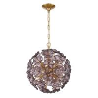 Six Light Chandelier by Crystorama - Esme Collection, Aged Brass Finish - ESM-4005-AG-SM