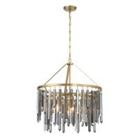 Seven Light Chandelier by Crystorama - Gemma Collection, Modern Gold Finish - GEM-7004-MG-SS