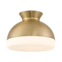 Two Light Flush Mount by Crystorama - Gidget Collection, Vibrant Gold Finish - GID-4003-VG