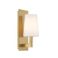 One Light Wall Sconce by Crystorama - Hogan Collection, Aged Brass Finish - HGN-3901-AG