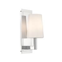 One Light Wall Sconce by Crystorama - Hogan Collection, Polished Chrome Finish - HGN-3901-CH