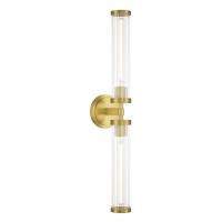 LED Wall Sconce by Crystorama - Jarvis Collection, Aged Brass Finish - JAR-2302-AG