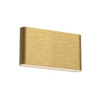 LED Wall Sconce by Kuzco Lighting - Slate Collection, Brushed Gold Finish - AT6510-BG-UNV