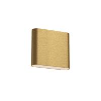 LED Wall Sconce by Kuzco Lighting - Slate Collection, Brushed Gold Finish - AT68006-BG-UNV
