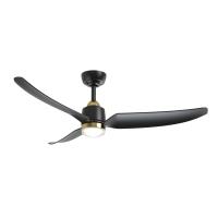 52" Ceiling Fan by Kuzco Lighting - Hugo Collection, Brushed Gold/Matte Black Finish - CF72952-BG/MB-5CCT