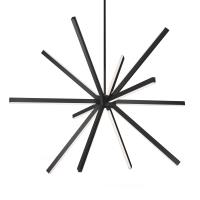 LED Chandelier by Kuzco Lighting - Sirius Collection, Black Finish - CH14356-BK-UNV