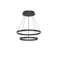 LED Chandelier by Kuzco Lighting - Cerchio Collection, Black Finish - CH87224-BK-UNV-010
