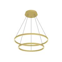 LED Chandelier by Kuzco Lighting - Cerchio Collection, Brushed Gold Finish - CH87832-BG-UNV-010