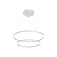 LED Chandelier by Kuzco Lighting - Cerchio Collection, White Finish - CH87832-WH-UNV-010